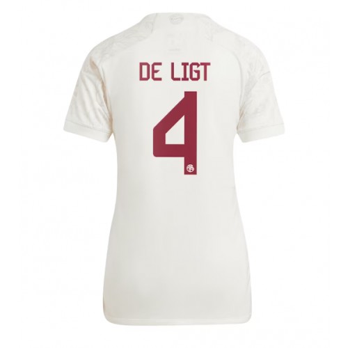 Maillot de foot Bayern Munich Matthijs de Ligt #4 Troisième Femmes 2023-24 Manches Courte